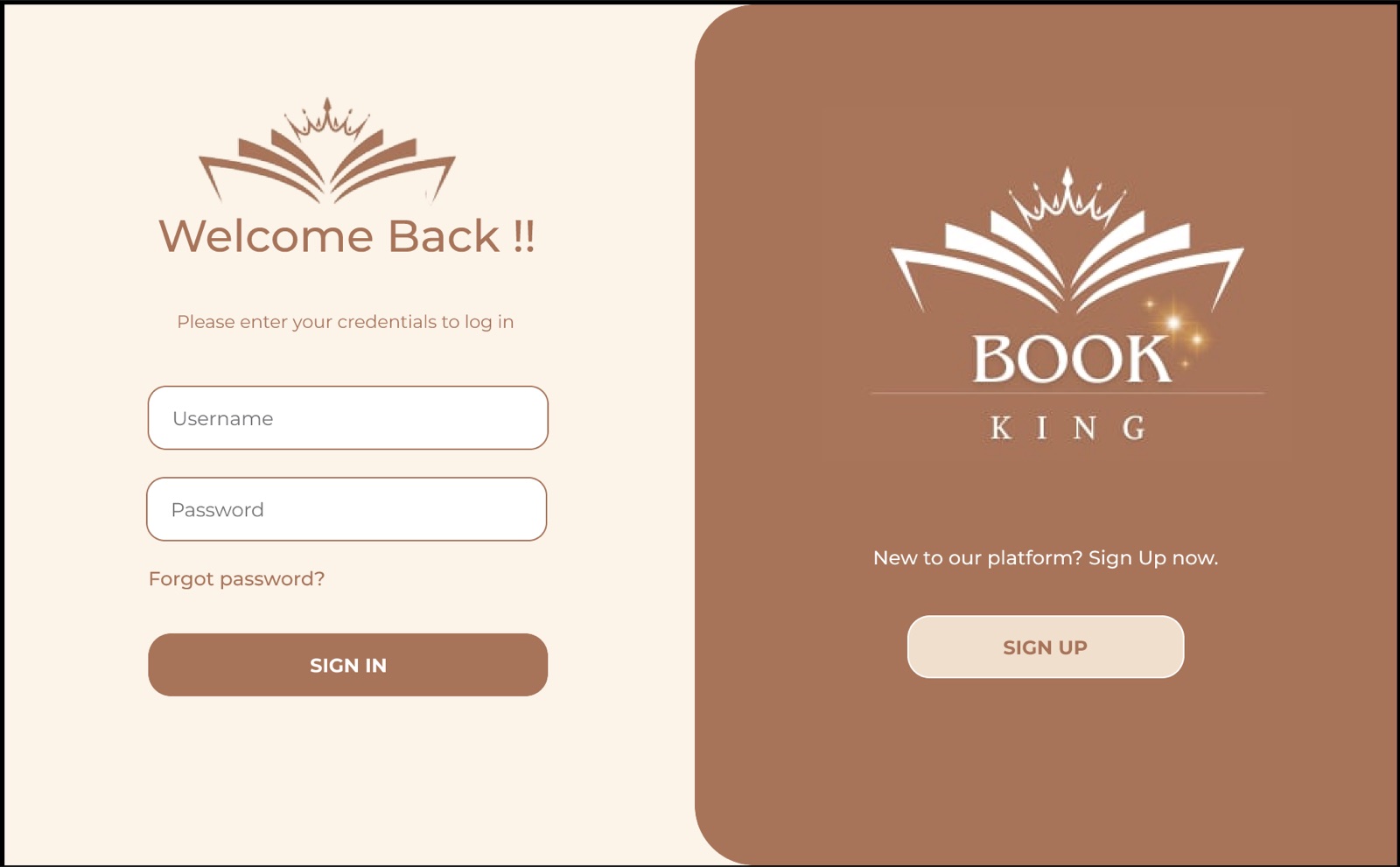 Bookking — Library Management System interface preview